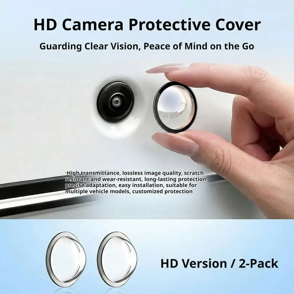Car Rear Backup Camera Lens Guard 2PCS 360° Panoramic Camera Protective Cover Anti-Scratch Waterproof Dustproof Auto Accessory Peaceful Pleasures Health and Wellness