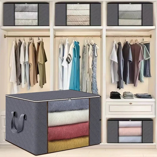Large Capacity Clothes Storage Bags with Handle | 1/3 Pack Clothes Storage Bag Oasis Select