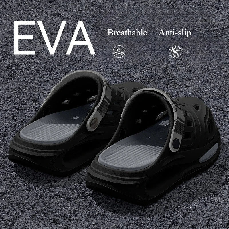 Men's Thick-Soled Anti-Slip EVA Hole Sandals | Summer Clogs