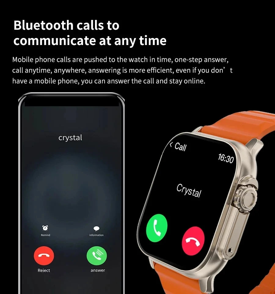 T900 Ultra 2 Smartwatch 49mm | BT Call, NFC, Wireless Charging