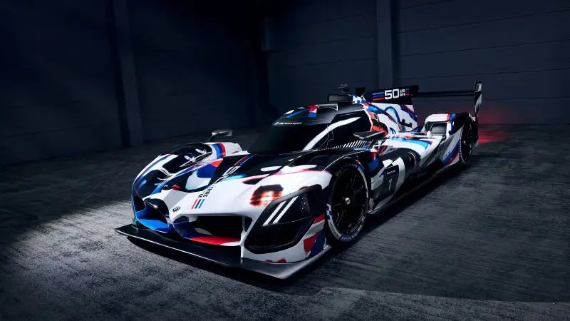 BMW M Hybrid V8 LMDh Racing Car Canvas Wall Art Print