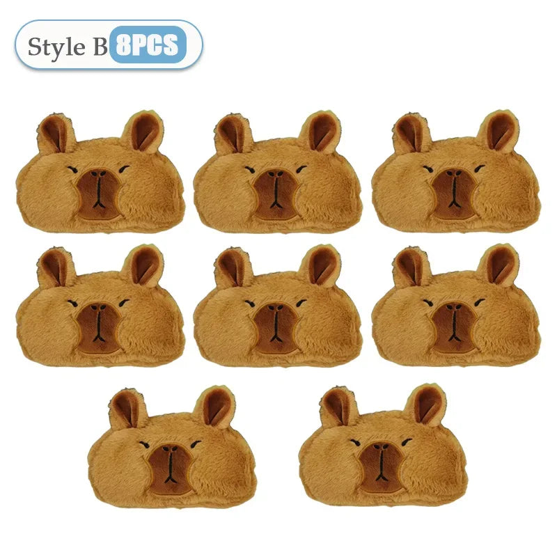 Kids Cute Capybara Plush Pencil Case – Large Capacity Pouch