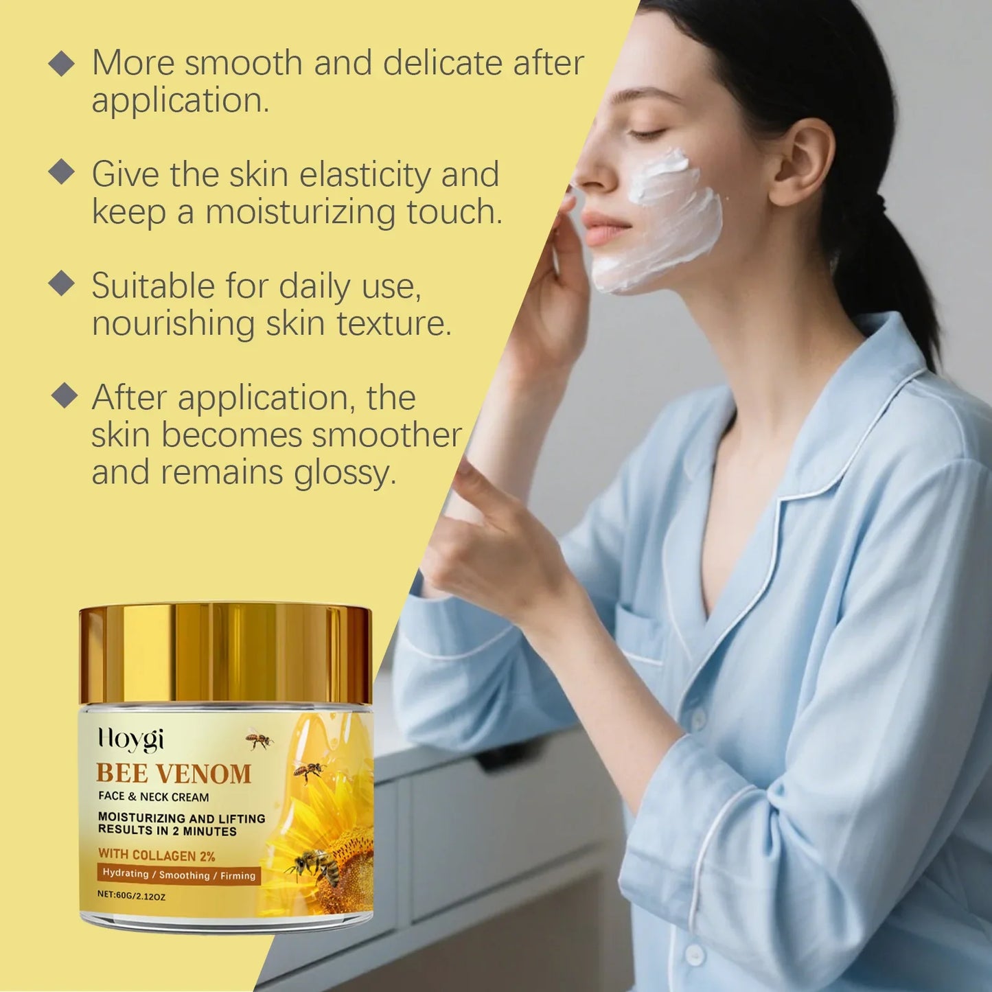 Hoygi Bee Venom Firming Cream – Anti-Aging Face & Neck