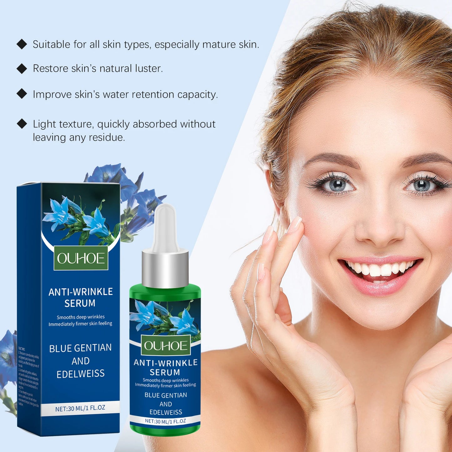 Anti-Wrinkle Face Serum | Deep Hydrating & Firming 30ml