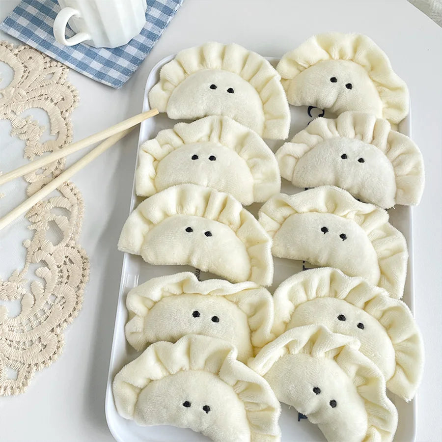 Cute Dumplings Pendants Creative Simple Small Hanging Decoration Cartoon Fashion Bags Dumplings Keychains Pendants and Figurines Peaceful Pleasures Health and Wellness