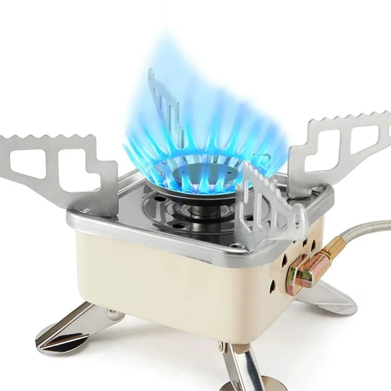 Mini Portable Camping Gas Stove – 4500W Stainless Steel