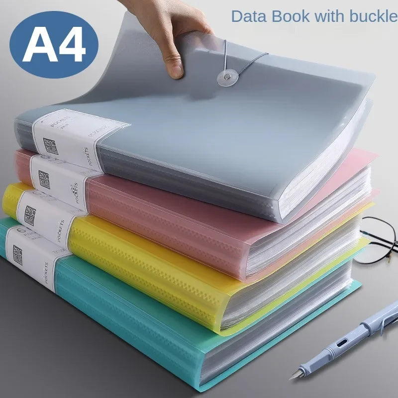 A4 Transparent 40-Pocket File Organizer | Waterproof Folder