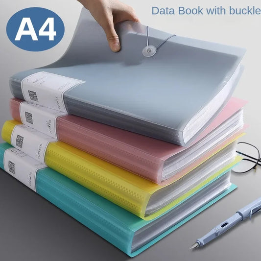 A4 Transparent 40-Pocket File Organizer | Waterproof Folder Document File Folder Oasis Select