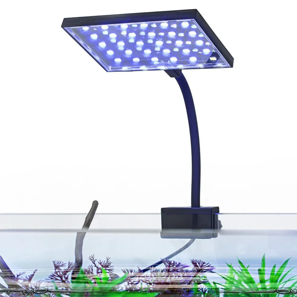 LED Clip-On Aquarium Light – Plant Grow Lamp with Lampshade