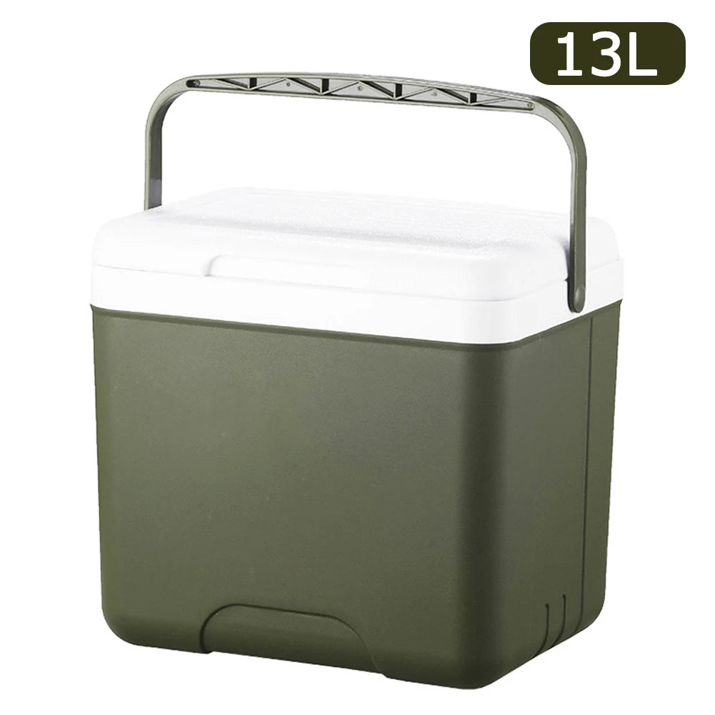 6/13L Cooler Box Portable Camping Refrigerator Incubator Large Capacity Car Ice Bucket Heat Preservation Camping BBQ Equipment Peaceful Pleasures Health and Wellness 13L