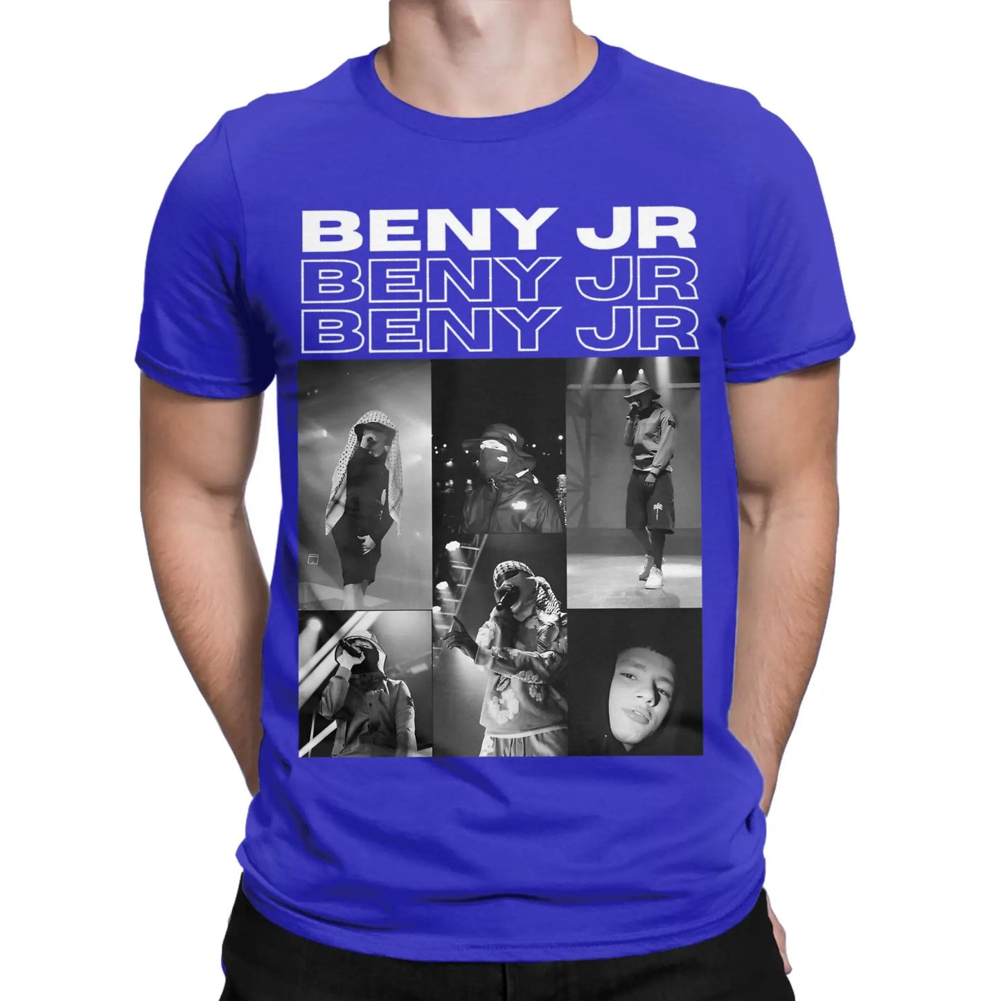Benys Jr Pure Cotton T Shirt For Men Beach Rapper Y2K Casual T Shirts Crewneck Fashion Tees Oversize Pattern Tops Peaceful Pleasures Health and Wellness