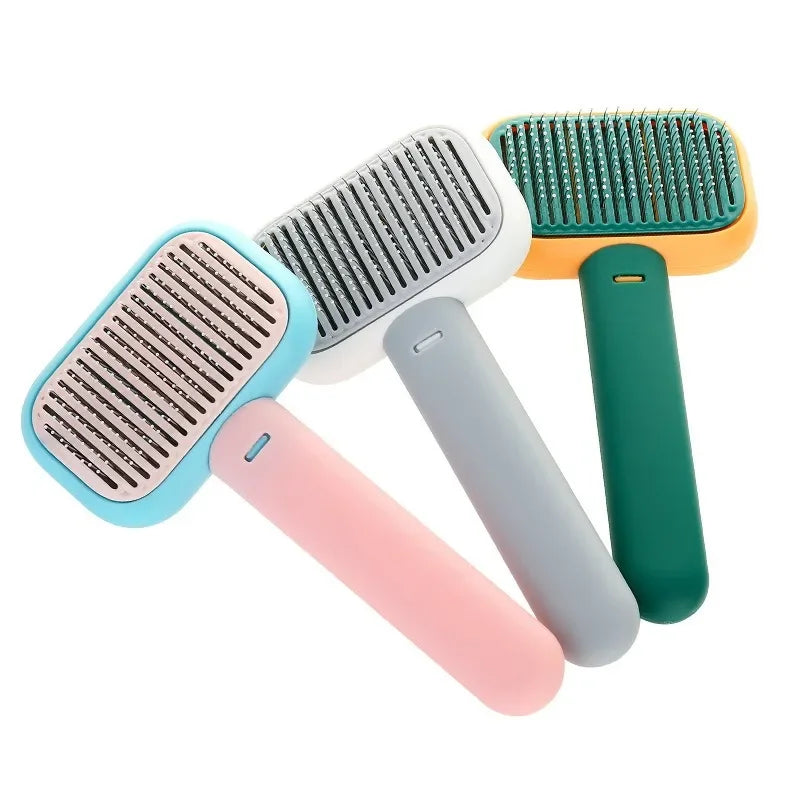 Pet Hair Remover Brush & Grooming Comb for Cats & Dogs Pet Grooming Brush Peaceful Pleasures Health and Wellness