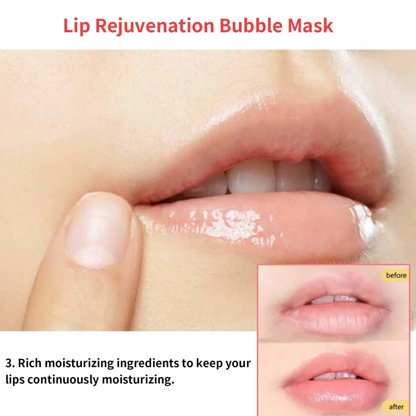 Bubble Lip Mask Exfoliating Remove Dead Skin Fade Lip Line Anti Cracked Moisturizing Lightening Pigment Bleaching Dark Lip Cream Peaceful Pleasures Health and Wellness