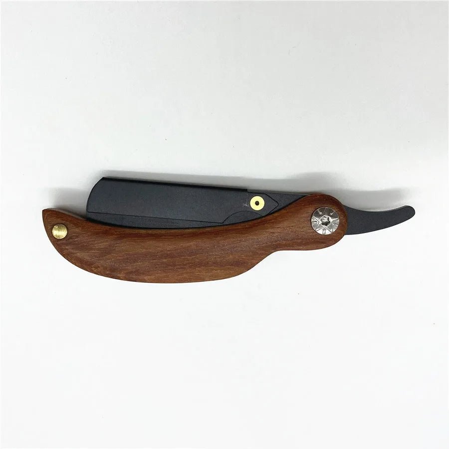 Men's Mini Folding Straight Edge Razor | Compact Travel Razor