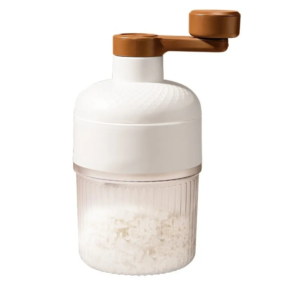 Manual Hand-Crank Ice Crusher & Shaved Ice Maker | Portable