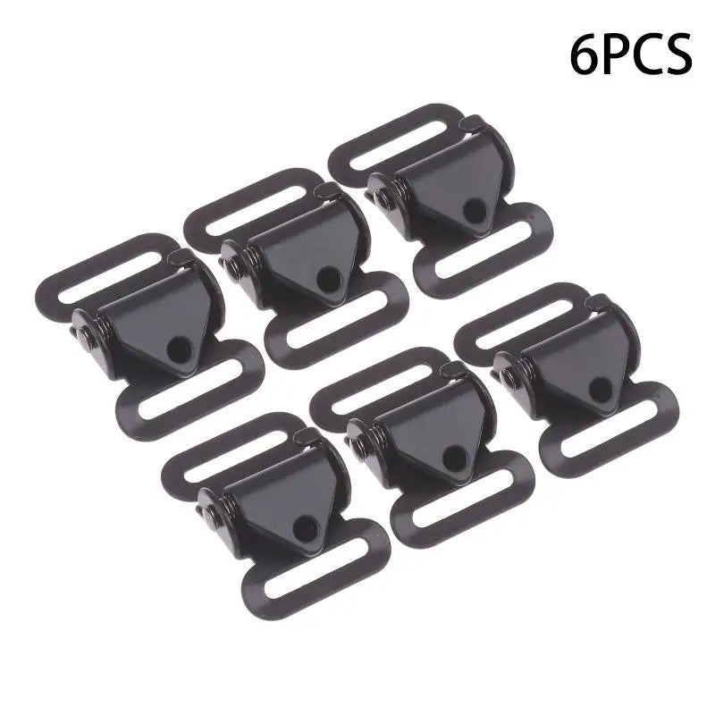 Metal Anti-Slip Buckle Fasteners for Backpack & Luggage (3 Pcs)
