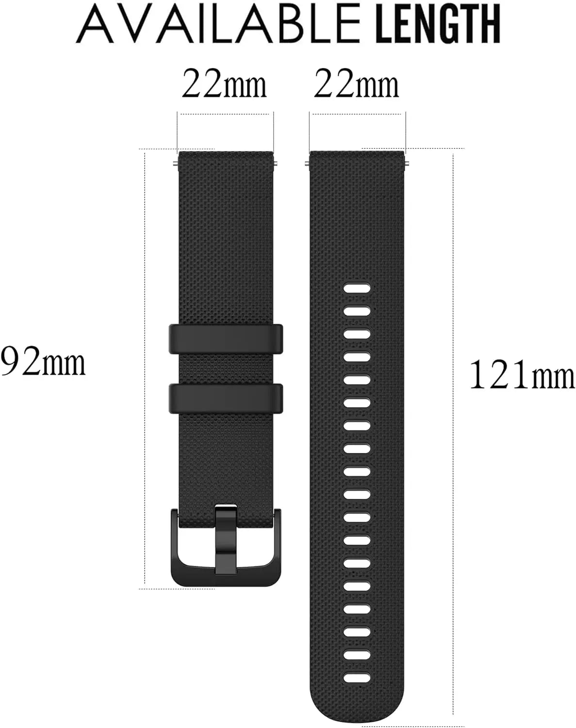 Silicone Watch Band 18/20/22mm – Garmin, Samsung, Amazfit Peaceful Pleasures Health and Wellness