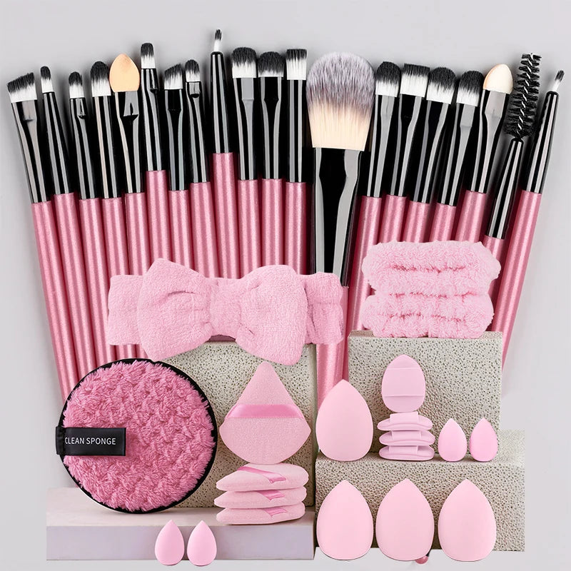 RUNTOIN 20Pc Makeup Brush Set – Soft Eye & Face Brushes Kit