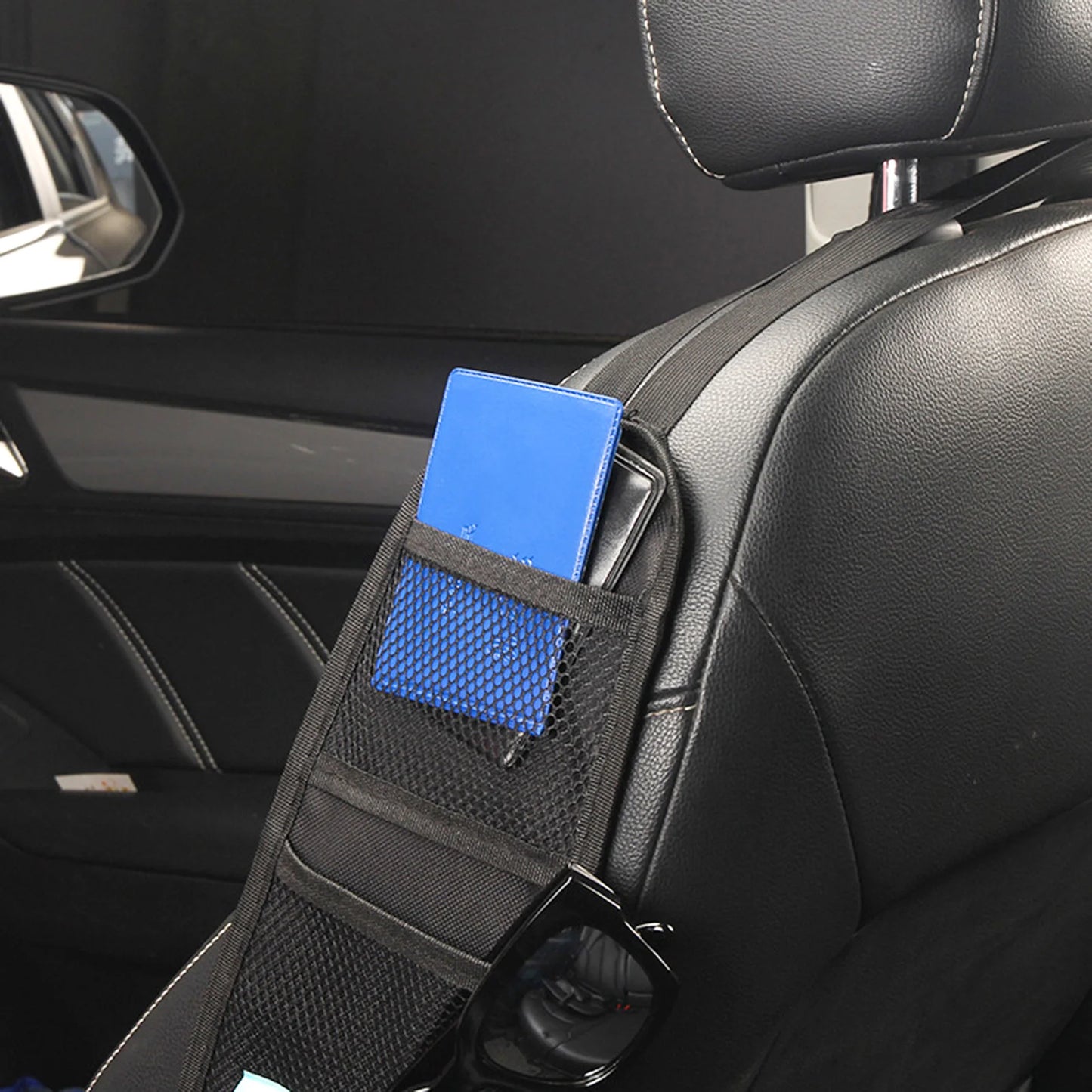 Universal Car Seat Side Organizer Multi-Pocket Automotive Front Seat Organizer for Cars SUV & Truck Peaceful Pleasures Health and Wellness