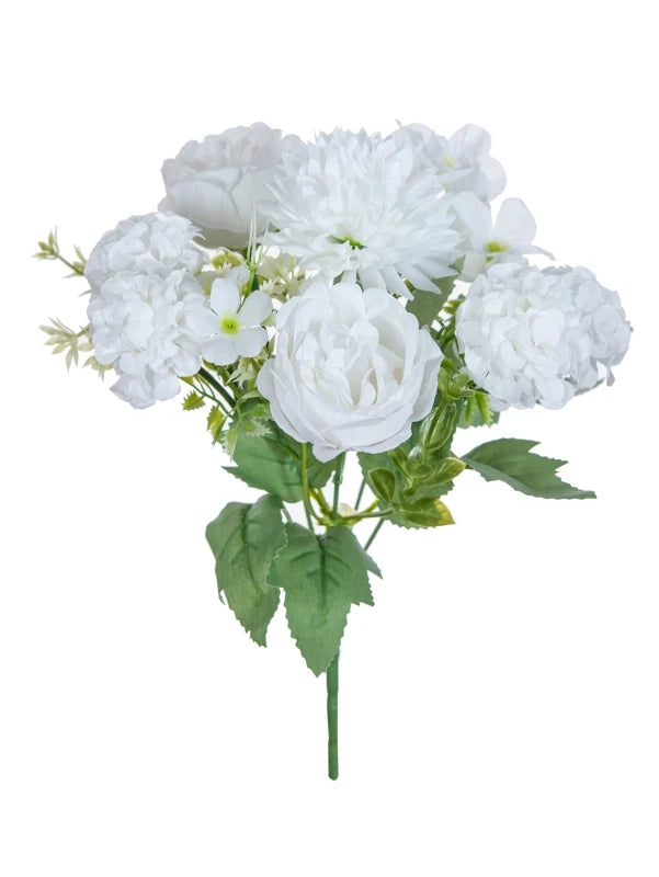 Artificial Silk Hydrangea Rose Bouquet | Home & Wedding Decor