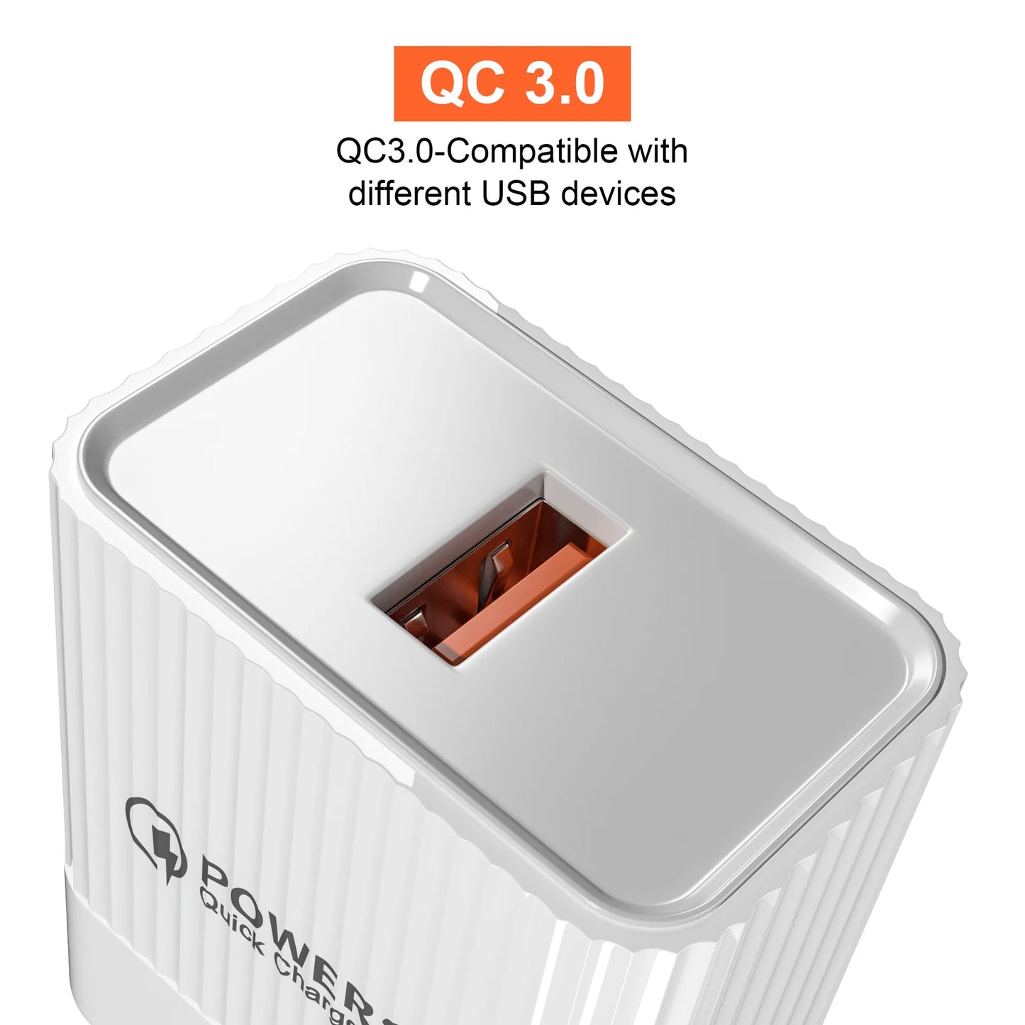 20W QC 3.0 Fast USB Wall Charger – EU/US Plug | All Phones