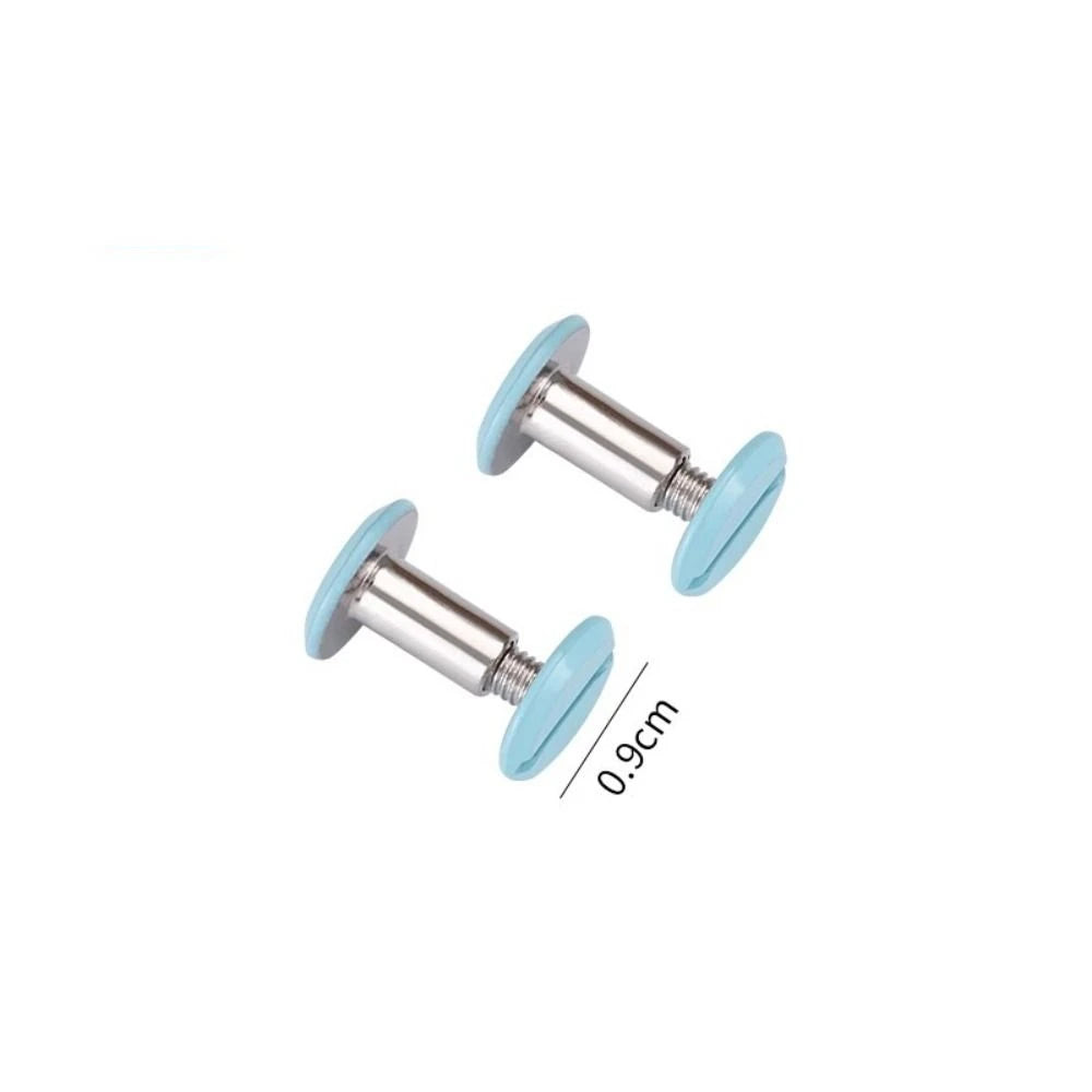 Colorful Detachable Metal Spiral Rings Binder Clip High Quality Diary A8 Paper Binder Clips DIY Album Loose Leaf Ring Office Peaceful Pleasures Health and Wellness Blue-2PCS