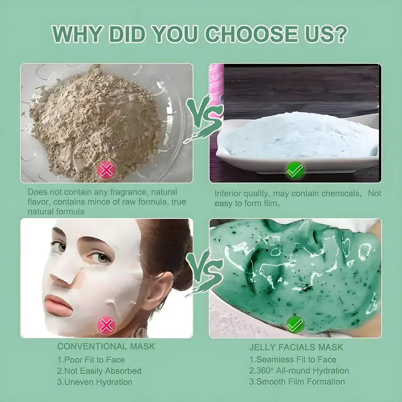 VERONNI 650g Hyaluronic Acid Jelly Mask Powder – All Skin Types