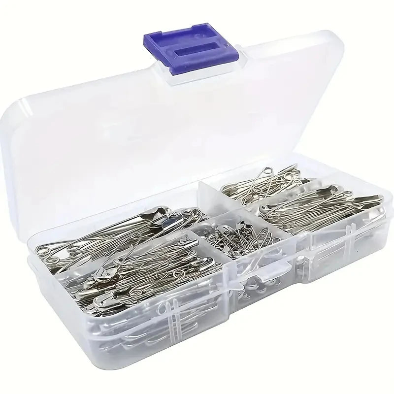 260 Safety Pins Assorted Large Small Clothes Sewing