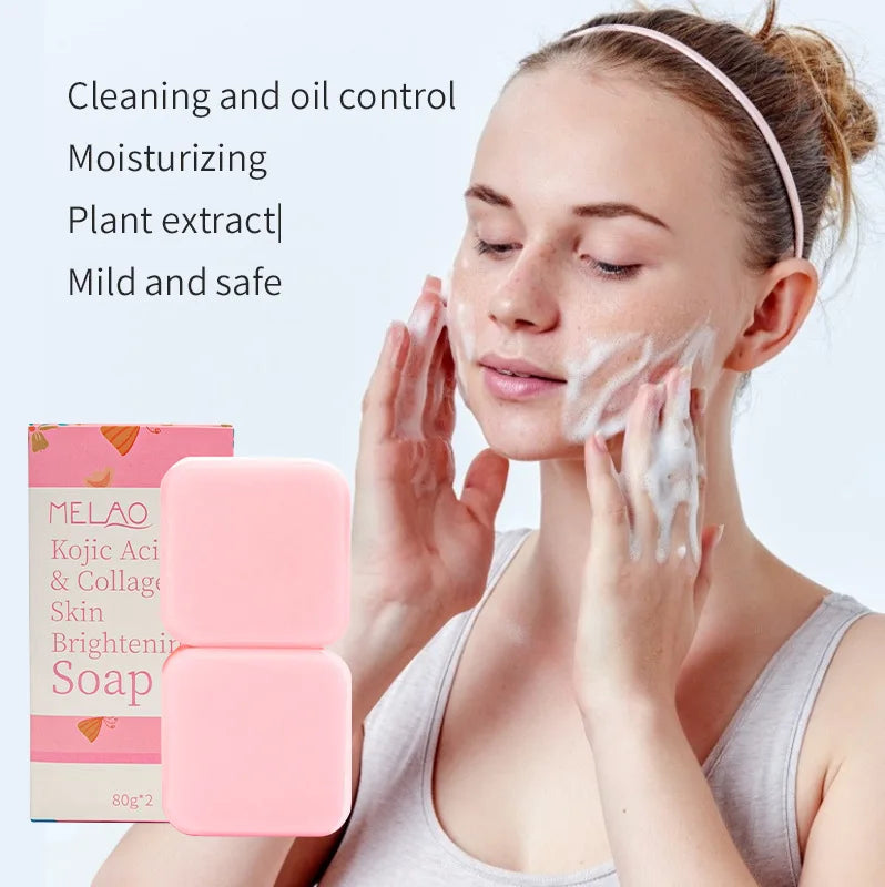 Kojic Acid Soap For Face And Body Bath More Radiant Gentle Cleansing Soap For Women Create a more even-looking Light Beige﻿﻿ Peaceful Pleasures Health and Wellness