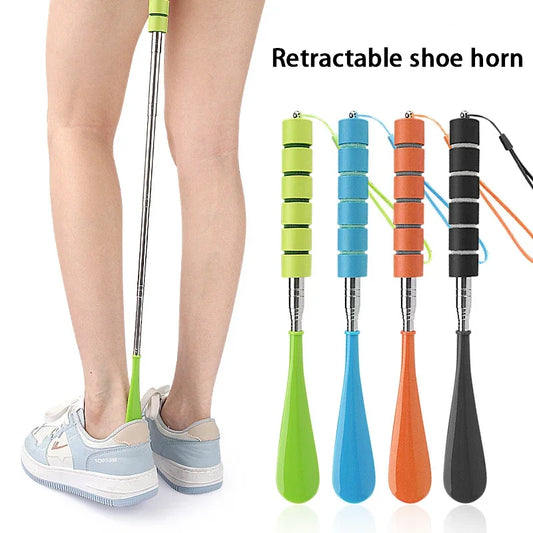Extendable Shoe Horn 30–71cm | Long-Handled Stainless Steel Shoe Horn Peaceful Pleasures Health and Wellness
