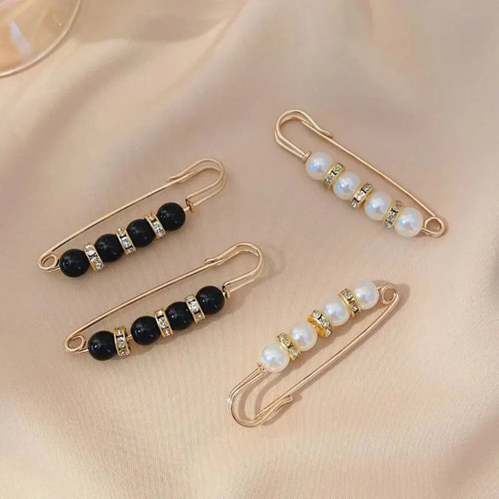 4PCS Waist Adjustment Uniform Clothing Extended Buckle And Waist Adjustment Buckle Pearl Broocated Fashion Decorative Accessorie Peaceful Pleasures Health and Wellness