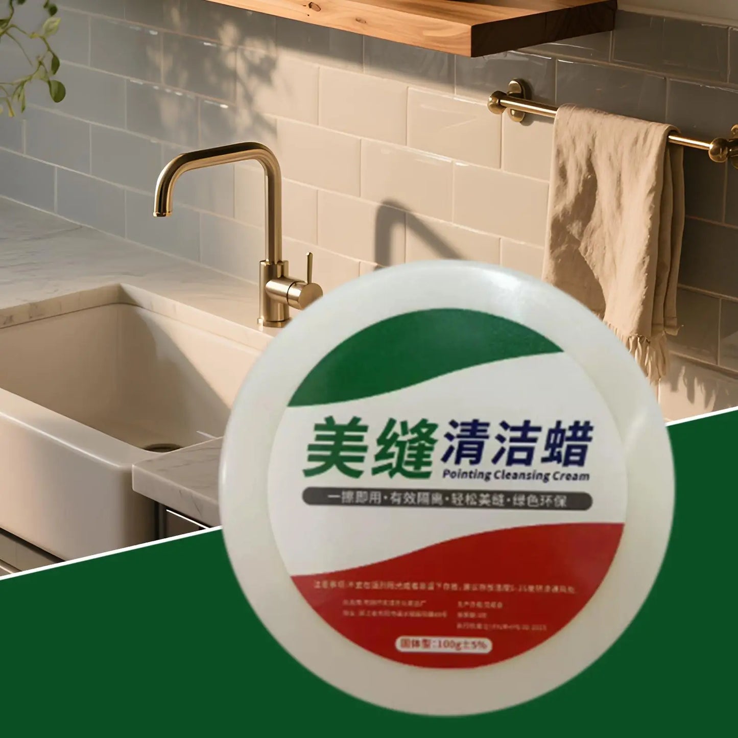 Quick Fix Tile Repair Wax For Bathroom Shower & Kitchen, Long-Lasting Ceramic Floor Crack Repair Cream Kit, Grout Maintenance Peaceful Pleasures Health and Wellness