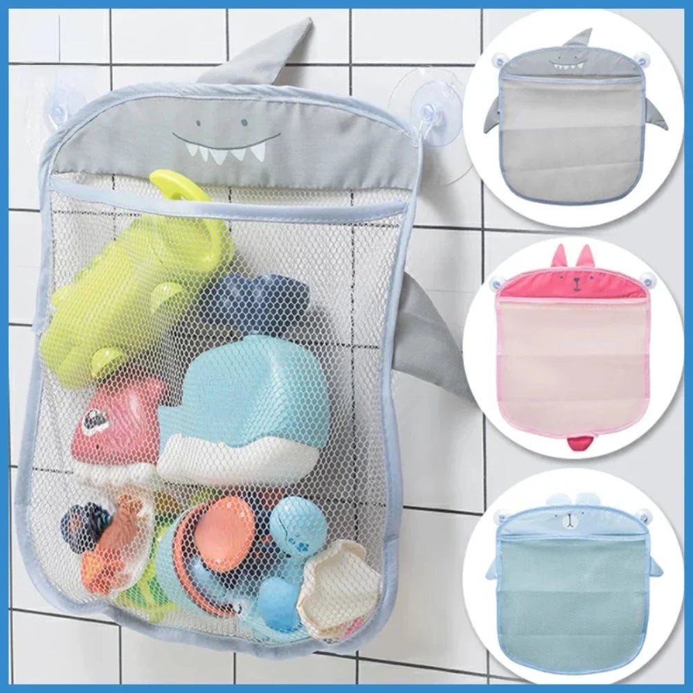 Baby Bath Toy Storage Bag | Mesh Organizer with Suction Cups