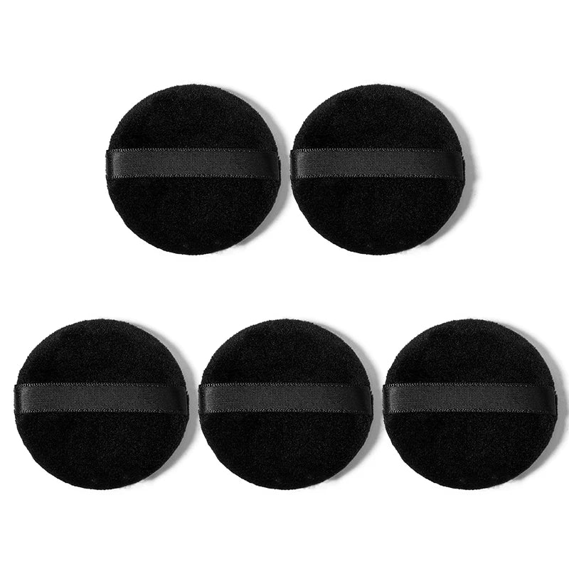 Powder Puff Makeup Sponge Set 5-10 Pcs | Washable Round Puff