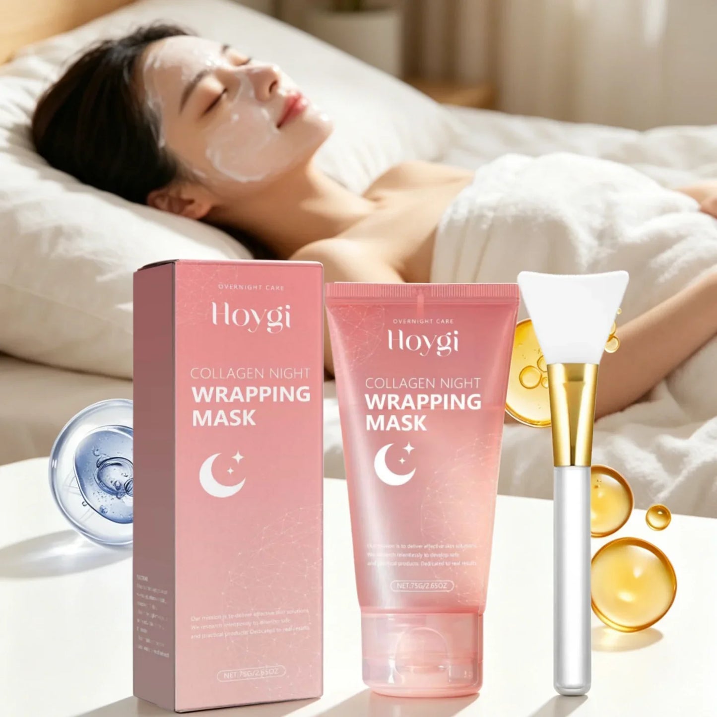 Hoygi Collagen Night Peel Mask – Firm, Brighten & Shrink Pores