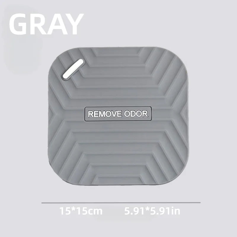 Silicone Anti Odor Floor Drain Deodorant Pad Toilet Pad Bathroom Anti Odor Sewer Deodorant Cover Water Stopper Bathroom Products Peaceful Pleasures Health and Wellness GRAY
