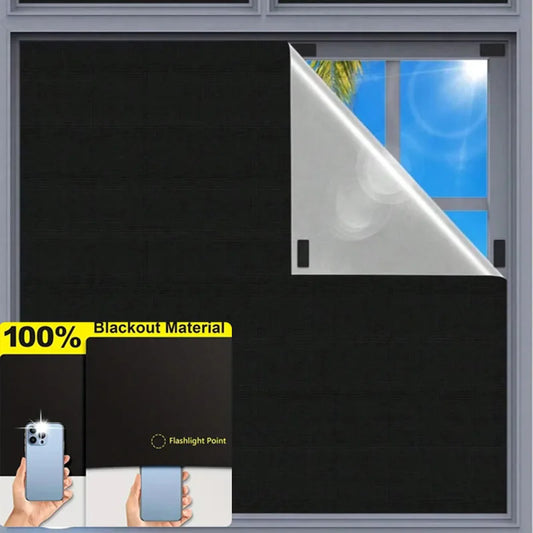 Self-Adhesive Blackout Curtain Cut-to-Size | Travel & Dorm