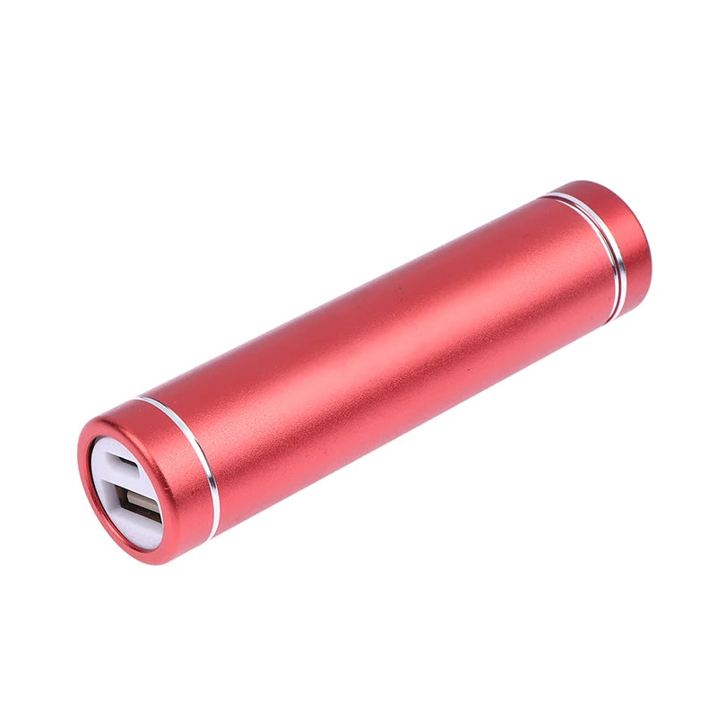 Versatile 18650 Power Bank Case Kit Cylindrical Aluminum Alloy Welding-Free Type C Mobile Power Supply Kit Battery Case Peaceful Pleasures Health and Wellness Red