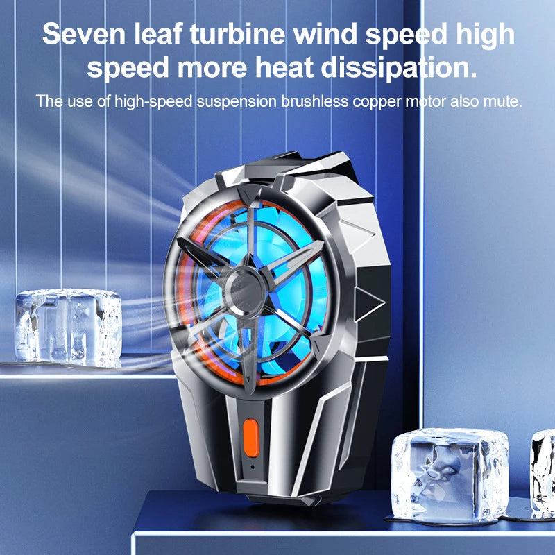 Mobile Phone Cooler Phone Gaming Rechargeable Portable Fan For Phone Cooler For Games Cooler Black Shark Cellphone Accessories Peaceful Pleasures Health and Wellness