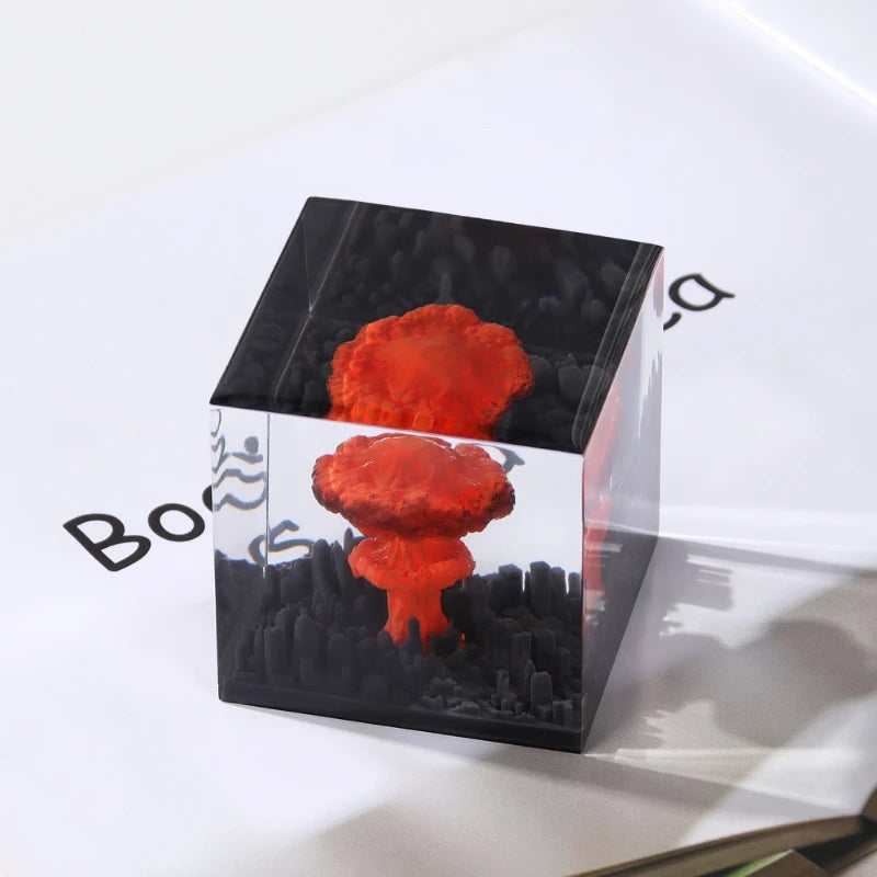 DIY Resin Mushroom Cloud Night Light | Handmade Desk Décor Resin Night Light Peaceful Pleasures Health and Wellness