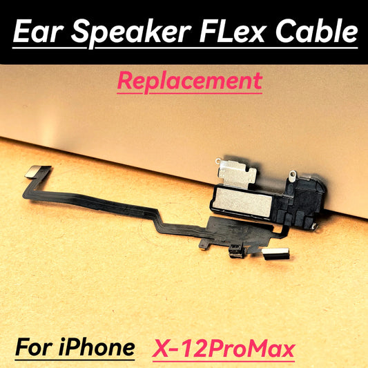 iPhone X–12 Pro Max Ear Speaker Flex Cable | Light Sensor & Mic Phone Replacement Part Oasis Select