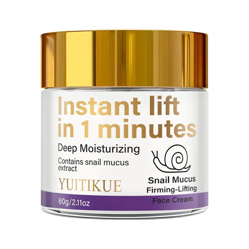 Snail Mucin Firming Cream instantly lifts within 1 minute, deeply moisturizes, and contains snail mucin extract Peaceful Pleasures Health and Wellness 1pc