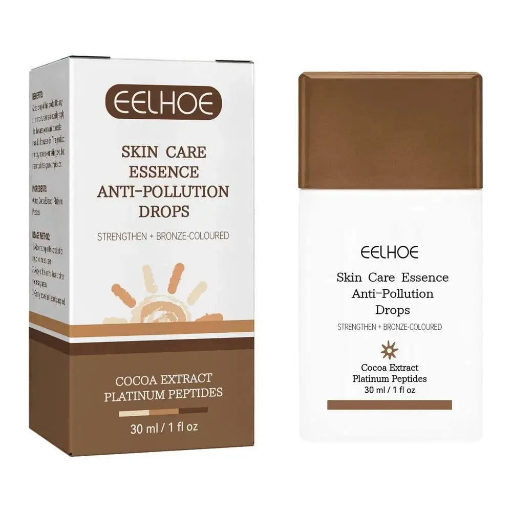Peptide Self-Tanning Serum Drops – Bronzing & Moisturizing Peaceful Pleasures Health and Wellness 30ml Boxed