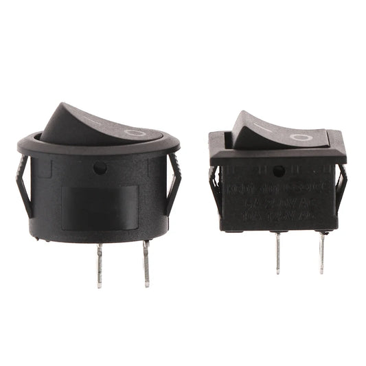 KCD1 KCD7 Oval Rocker Switch 2-Pin ON-OFF – 10 Pack Rocker Switch Peaceful Pleasures Health and Wellness