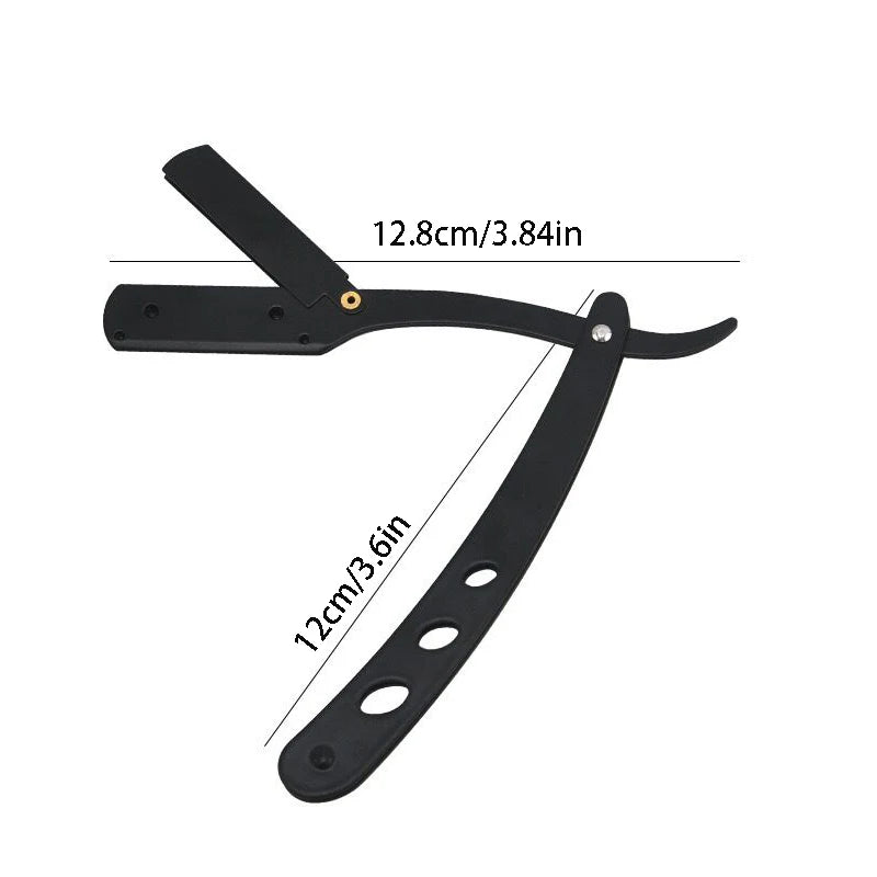 Foldable Straight Razor – Men's Manual Barber Shaving Tool