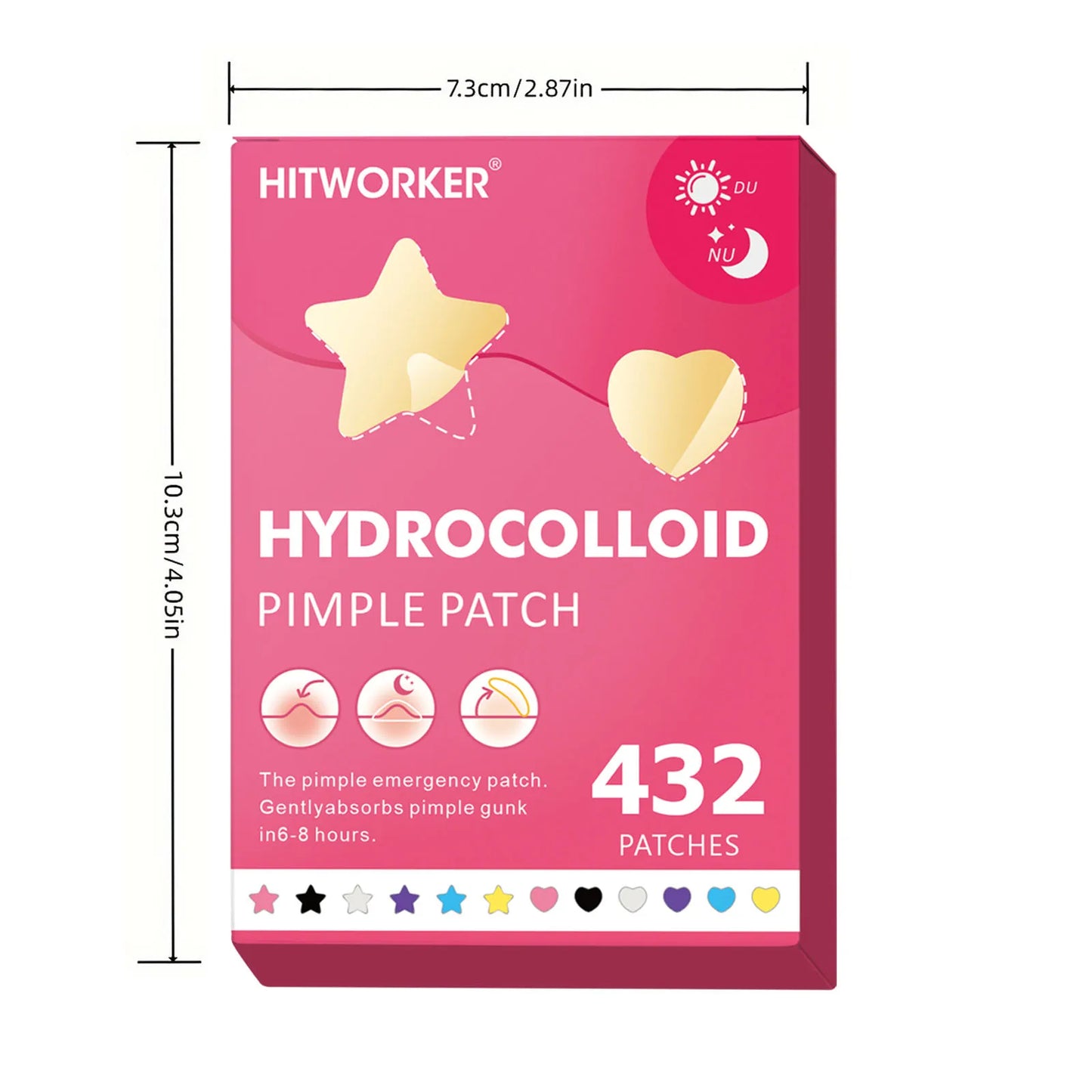 Invisible Waterproof Hydrocolloid Acne Patches – All Skin Types
