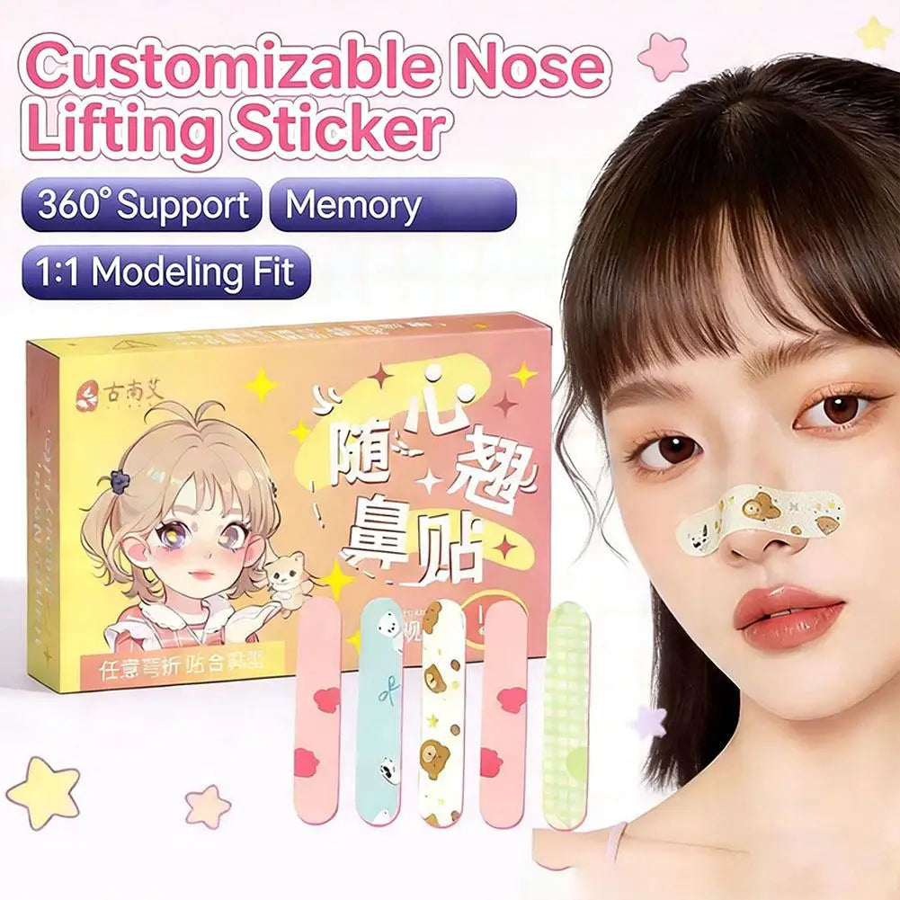 10-Pack Reusable Nose Shaper Lifting Strips – Cuttable Tape