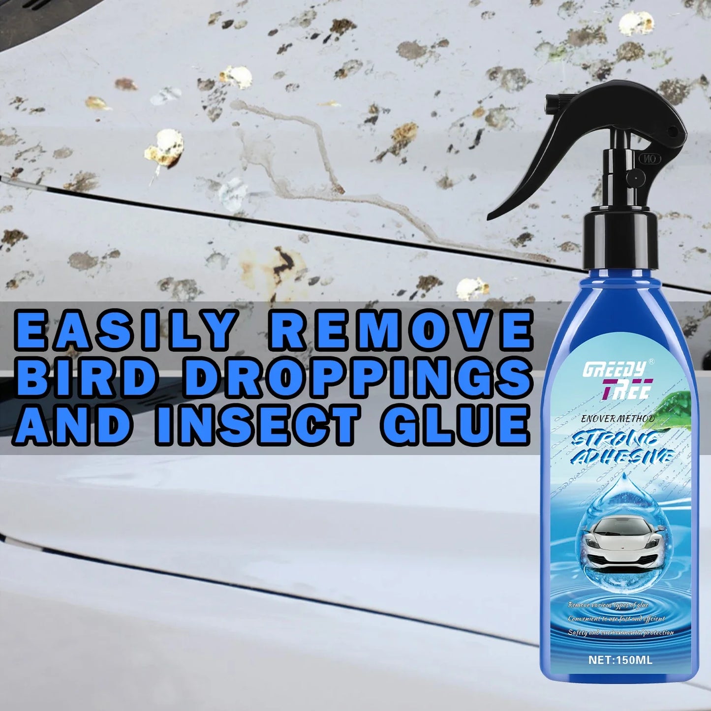 Adhesive Remover Solvent for Car Glass & Paint – 150ml
