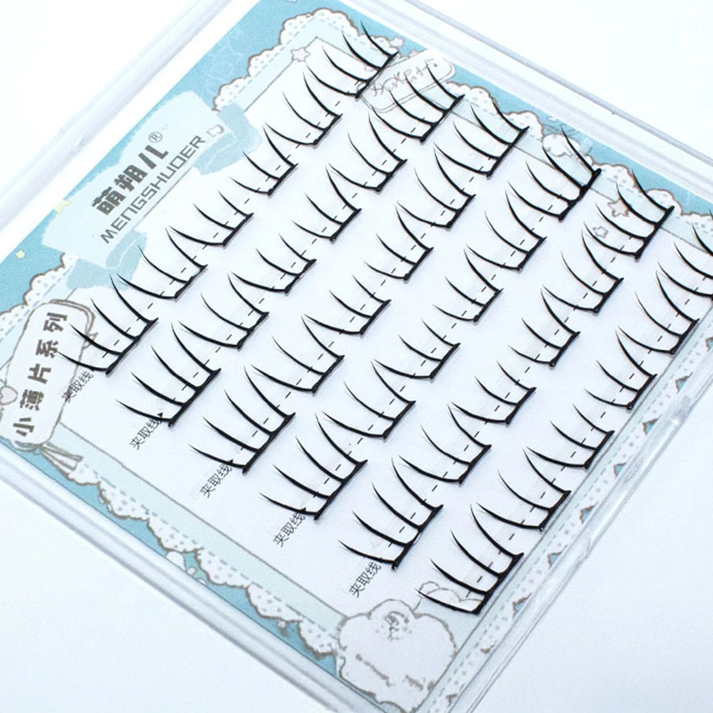 C Curl Anime Lash Clusters | Wispy Fluffy False Eyelashes