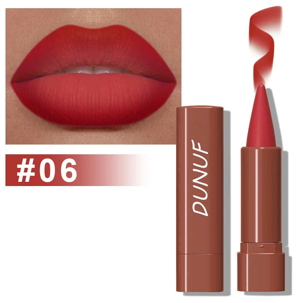 DUNUF Matte Velvet Lip Liner – 9 Colors, Waterproof & Long-Lasting